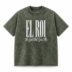 El Roi - Snow Washed Oversized Cotton T-Shirt