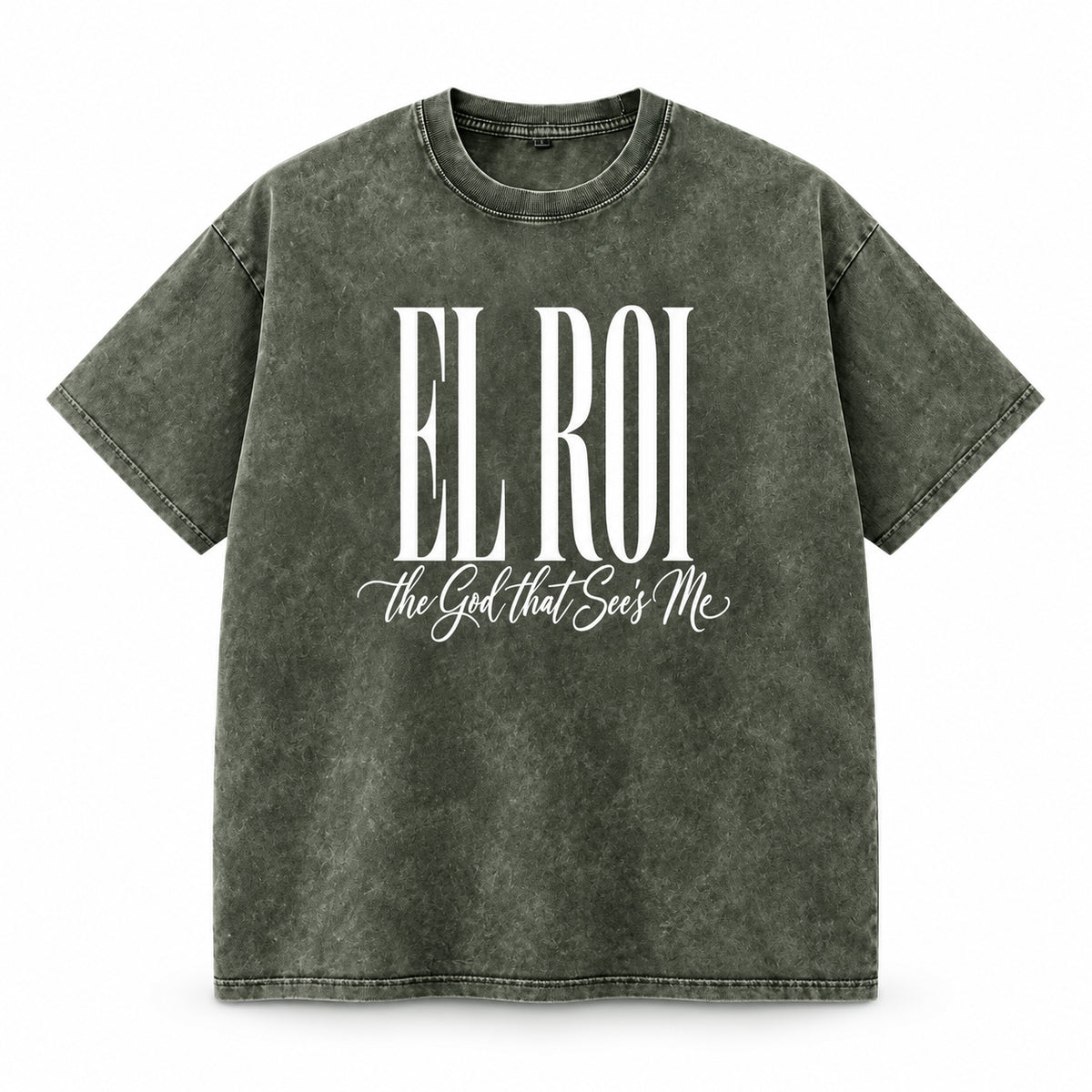El Roi - Snow Washed Oversized Cotton T-Shirt