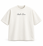White God's Own Boxy Oversized Tee, standalone 3D product mockup